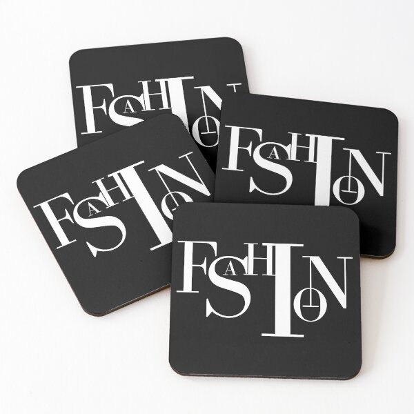 Item preview, Fashion white bold text typography sign black background designed and sold by Inside Head.