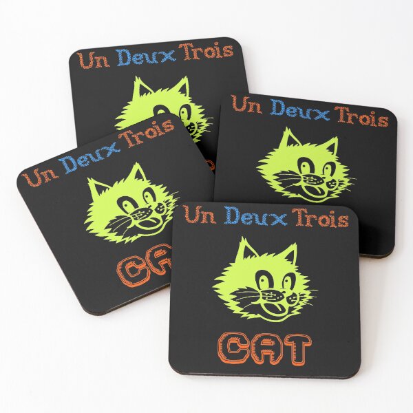 Aperçu de l'œuvre UN DEUX TROIS CAT DRÔLE FRANÇAIS JOKE créée et vendue par DonmedPro1.