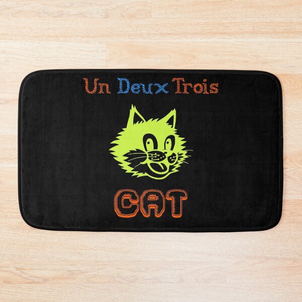 Item preview, UN DEUX TROIS CAT FUNNY FRENCH JOKE designed and sold by DonmedPro1.
