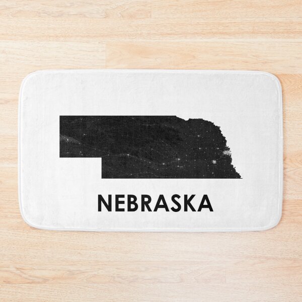 Item preview, Nebraska Street Map Art designed and sold by AmazingMapArt.