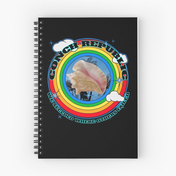 Item preview, Conch Republic We Seceded Where Others Failed - Rainbow Circle - Black BG designed and sold by KeysTreasures.
