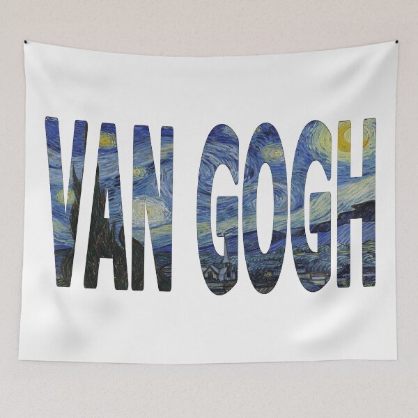 Item preview, Starry Night 1889 by Van Gogh - Framed Painting Inside Letters designed and sold by molamode.