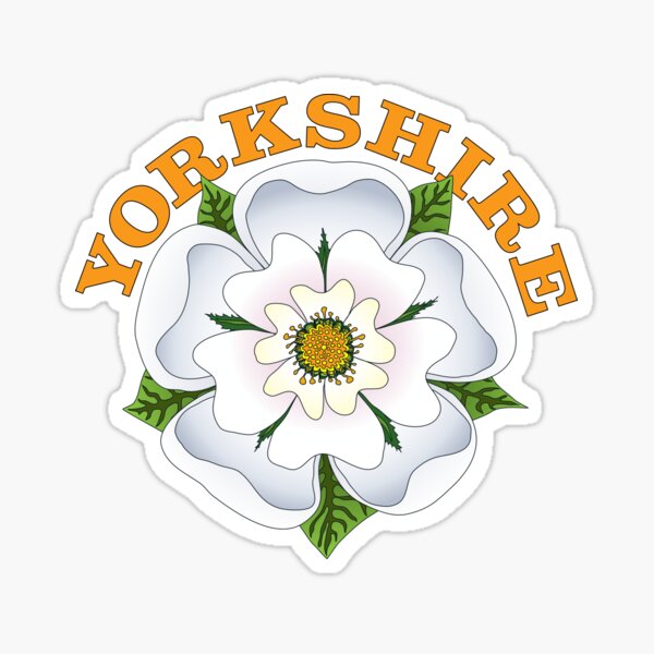 White Rose of Yorkshire Sticker