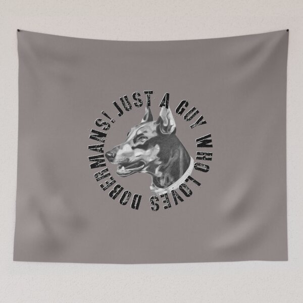 Item preview, Just a Guy Who Loves Dobermans Design for Decor and Gifts designed and sold by LifeCrush.