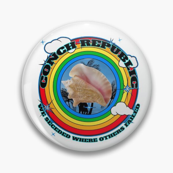 Item preview, Conch Republic We Seceded Where Others Failed - Rainbow Circle - White BG designed and sold by KeysTreasures.