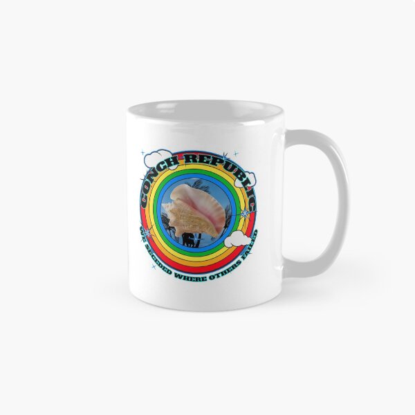 Item preview, Conch Republic We Seceded Where Others Failed - Rainbow Circle - White BG designed and sold by KeysTreasures.