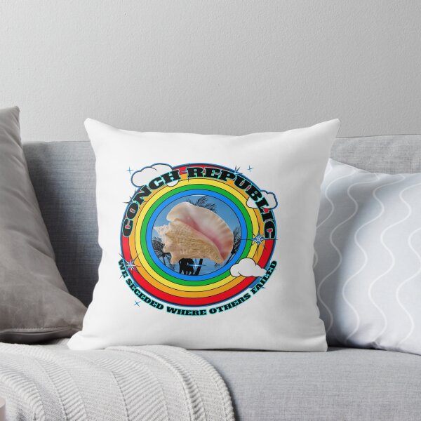 Item preview, Conch Republic We Seceded Where Others Failed - Rainbow Circle - White BG designed and sold by KeysTreasures.