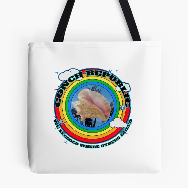 Item preview, Conch Republic We Seceded Where Others Failed - Rainbow Circle - White BG designed and sold by KeysTreasures.