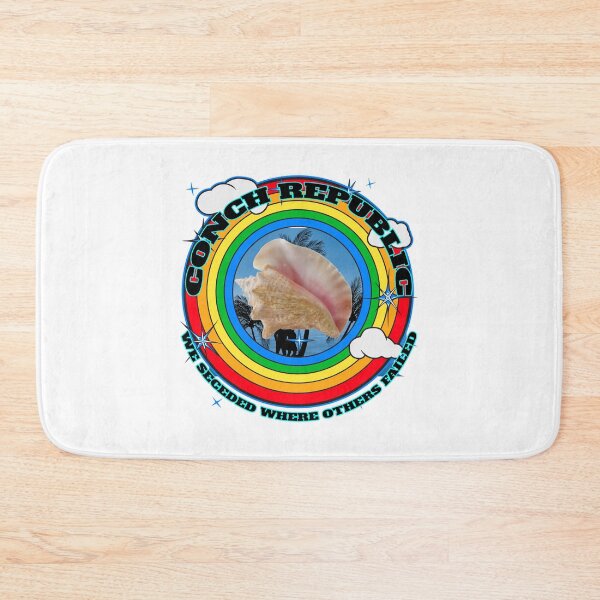 Item preview, Conch Republic We Seceded Where Others Failed - Rainbow Circle - White BG designed and sold by KeysTreasures.