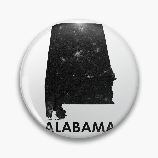Item preview, Alabama Street Map Art designed and sold by AmazingMapArt.