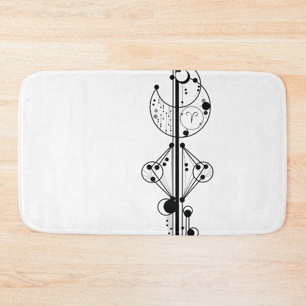 Item preview, aries horoscope, zodiac sign, zodiac sign space tattoo minimalism geometry designed and sold by Darikdark.