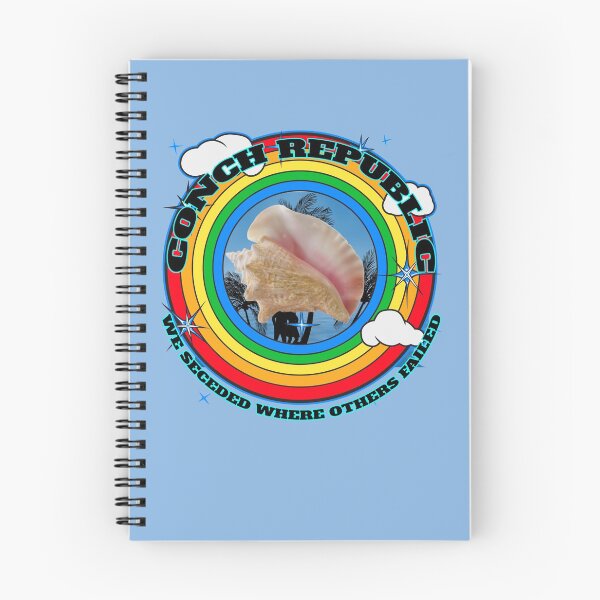 Item preview, Conch Republic We Seceded Where Others Failed - Rainbow Circle - Blue BG designed and sold by KeysTreasures.