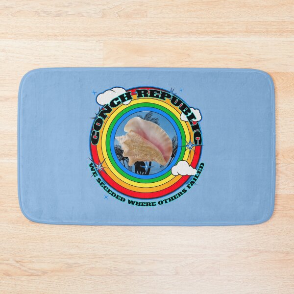 Item preview, Conch Republic We Seceded Where Others Failed - Rainbow Circle - Blue BG designed and sold by KeysTreasures.