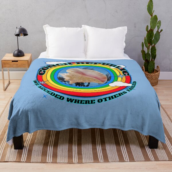 Item preview, Conch Republic We Seceded Where Others Failed - Rainbow Circle - Blue BG designed and sold by KeysTreasures.
