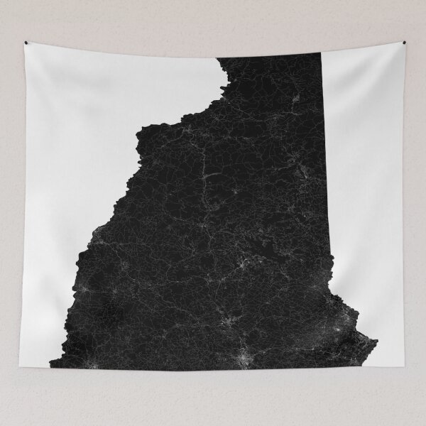 Item preview, New Hampshire Street Map Art designed and sold by AmazingMapArt.