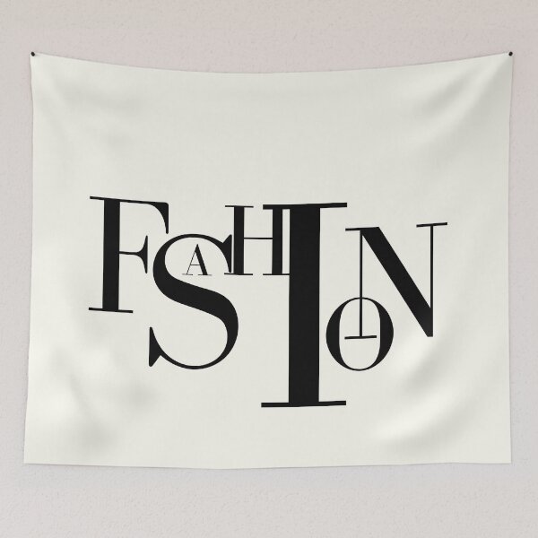 Item preview, Fashion black bold text typography sign pale cream background designed and sold by Inside Head.