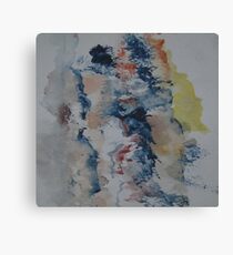 Abstract Watercolour Sketch Canvas Print