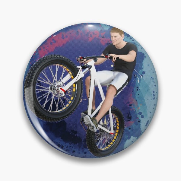 Artikelvorschau, Mountainbike Wheelie Trick entworfen und verkauft von boehmgraphics.