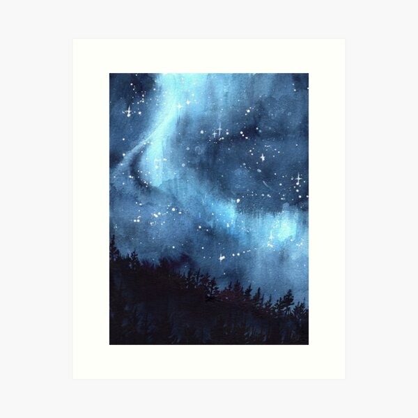 Item preview, Blue Northern Lights designed and sold by Threeleaves.