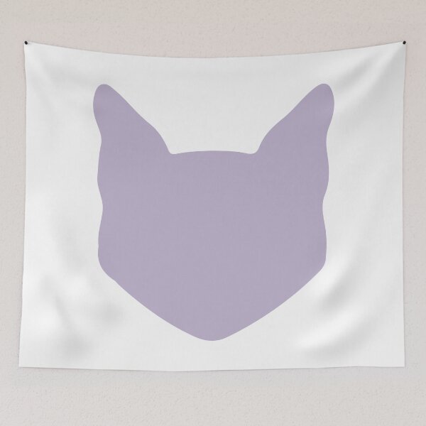 Item preview, Purple Cat Head designed and sold by Lilbel.