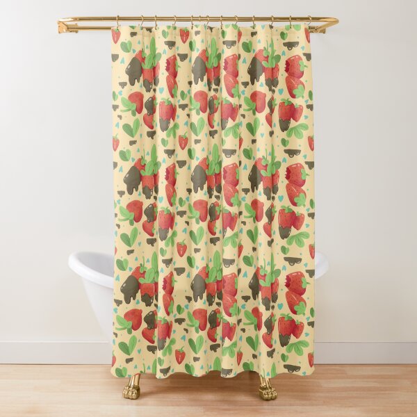 Strawberry Pattern Shower Curtain