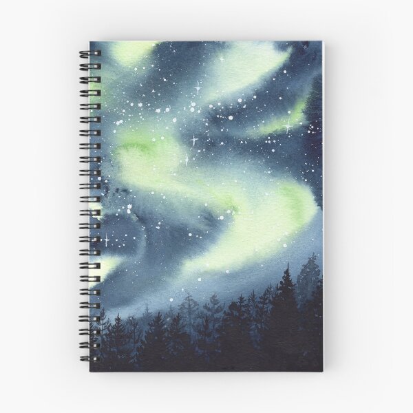 Item preview, Green Northern Lights designed and sold by Threeleaves.
