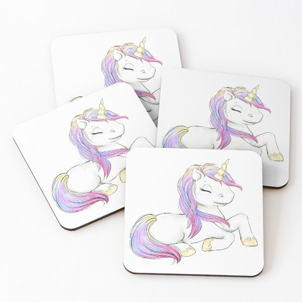 Item preview, Girl Rainbow Unicorn Unicorn's Party designed and sold by CreativeBu.