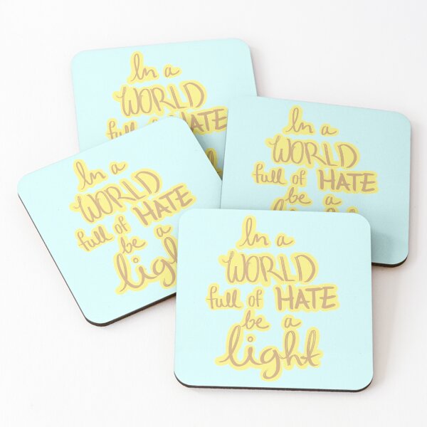 Item preview, In a World Full of Hate be a Light - tan w/ yellow designed and sold by Pineappleopolis.