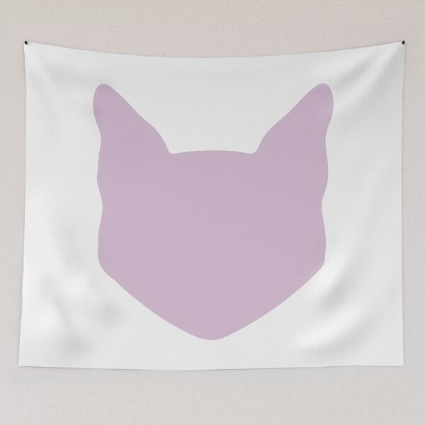 Item preview, Light Purple Cat Head designed and sold by Lilbel.