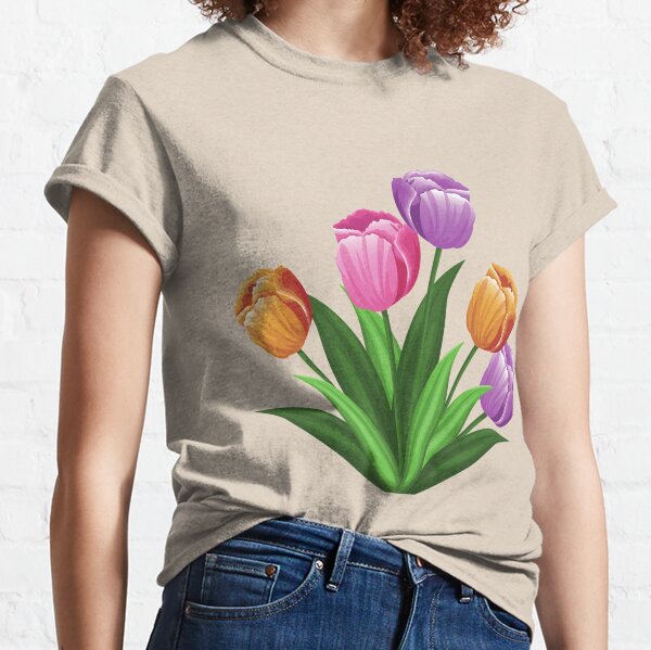 colorful tulips Classic T-Shirt