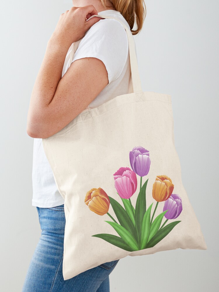 Tulip discount tote bag