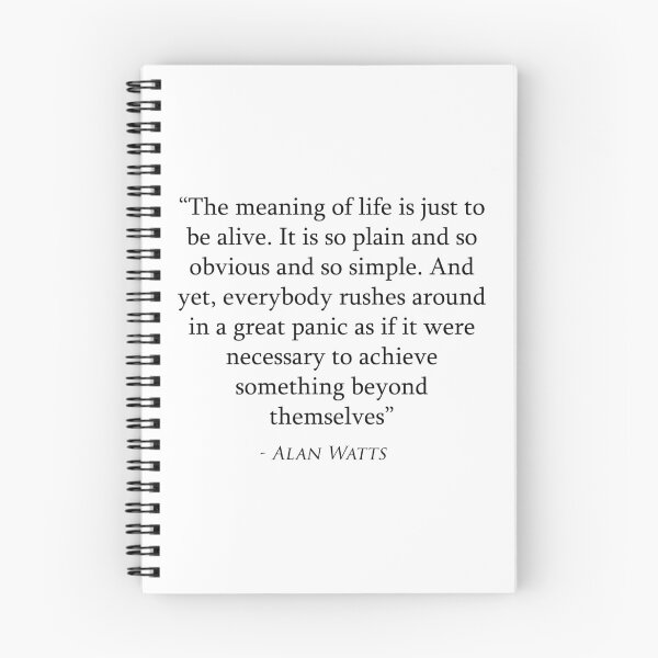 Item preview, Alan Watts Quote: Meaning of Life designed and sold by AceWatkins.