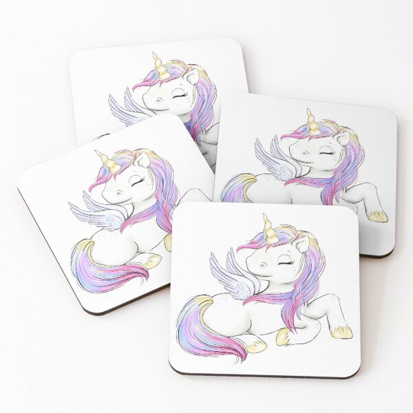 Item preview, Girl Rainbow Unicorn Unicorn's Party designed and sold by CreativeBu.