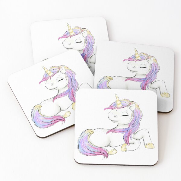 Item preview, Girl Rainbow Unicorn Unicorn's Party designed and sold by CreativeBu.