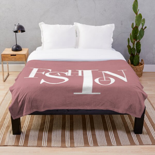 Item preview, Fashion white bold text typography sign rust pink background designed and sold by Inside Head.