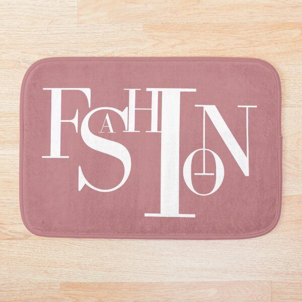 Item preview, Fashion white bold text typography sign rust pink background designed and sold by Inside Head.