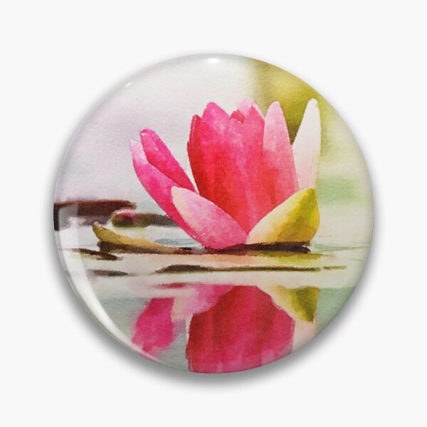 Item preview, Serene Water Lily Watercolor designed and sold by Susan Rydberg.