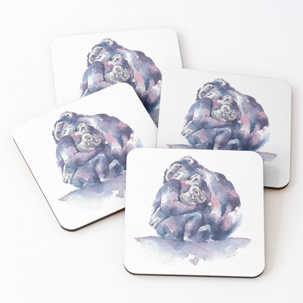 Item preview, Chimpanzees Cuddling designed and sold by Emenome.