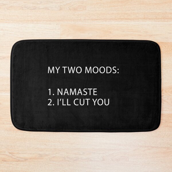 Item preview, Funny Yoga My Two Moods Namaste designed and sold by Peace And Yogi.