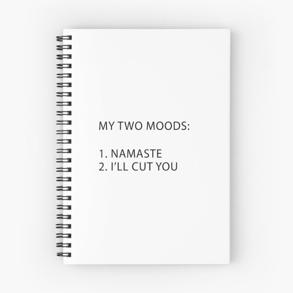 Item preview, Funny Yoga My Two Moods Namaste designed and sold by Peace And Yogi.