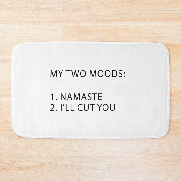 Item preview, Funny Yoga My Two Moods Namaste designed and sold by Peace And Yogi.