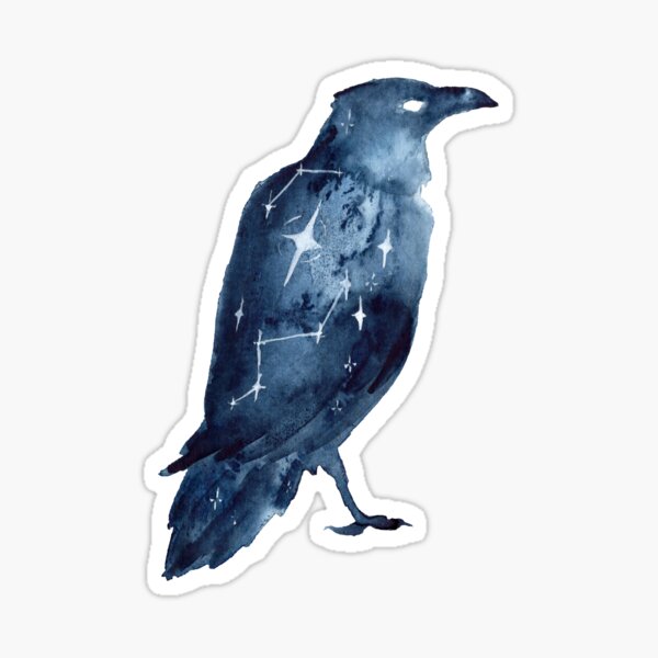 Starry Crow Sticker
