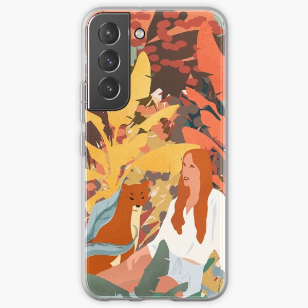Soul sisters. Lioness surrounded by nature. Samsung Galaxy Soft Case