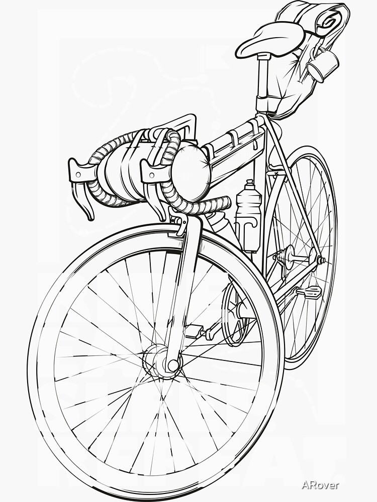 Thumbnail 3 of 3, Sticker, Ride. Eat. Sleep. Repeat. designed and sold by ARover.