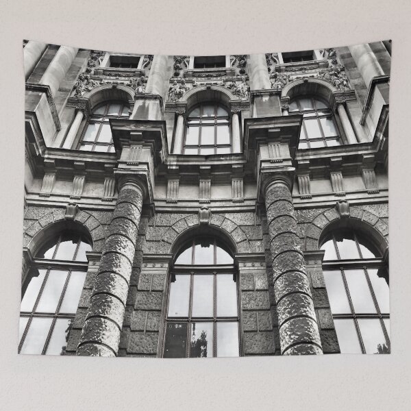 Item preview, Gray facade with columns designed and sold by alinamiryuk.