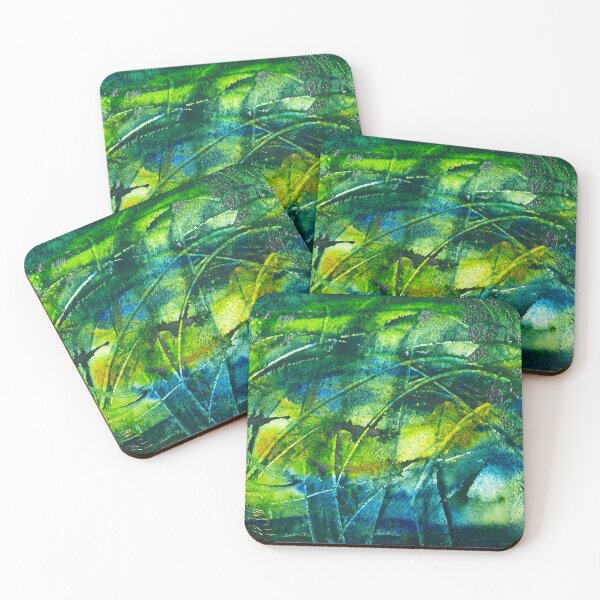 Item preview, A Sea of Abstract in Blue and Green designed and sold by smnessen.