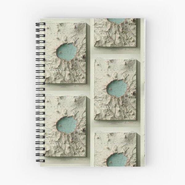 Item preview, 1911 Crater Lake, Oregon Relief Map 3D digitally-rendered designed and sold by ThinkAboutMaps.