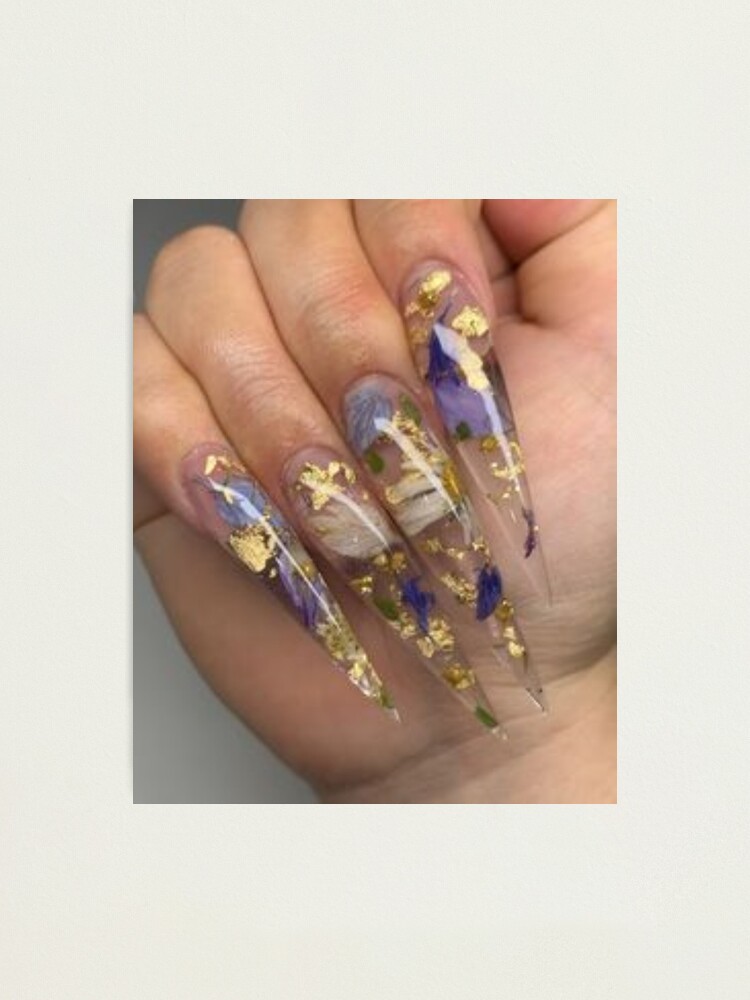Beautiful Clear Acrylic Nails