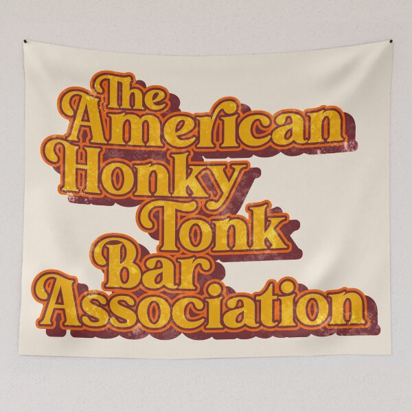 Item preview, American Honky Tonk Bar Assoc ))(( Retro Classic Country Music Design designed and sold by acquiesce13.