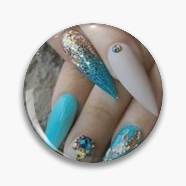 Item preview, Beautiful blue nails designs. designed and sold by Lan thi Nguyen.
